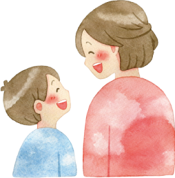 親子のイラスト